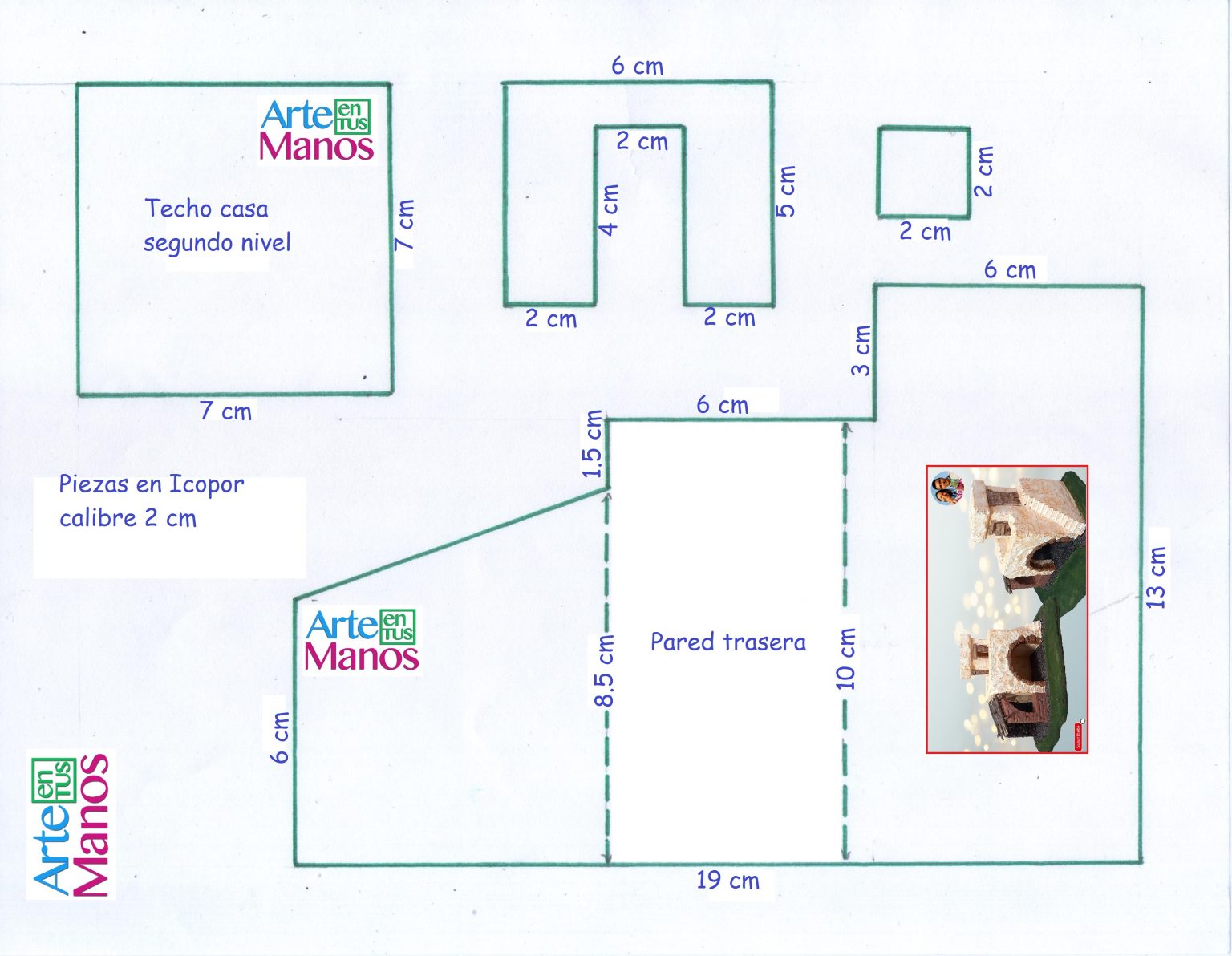 Casas Para Belenes Pesebres Arte En Tus Manos Arte En Tus Manos Con