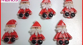 Broches de Santa Claus en Porcelana fría