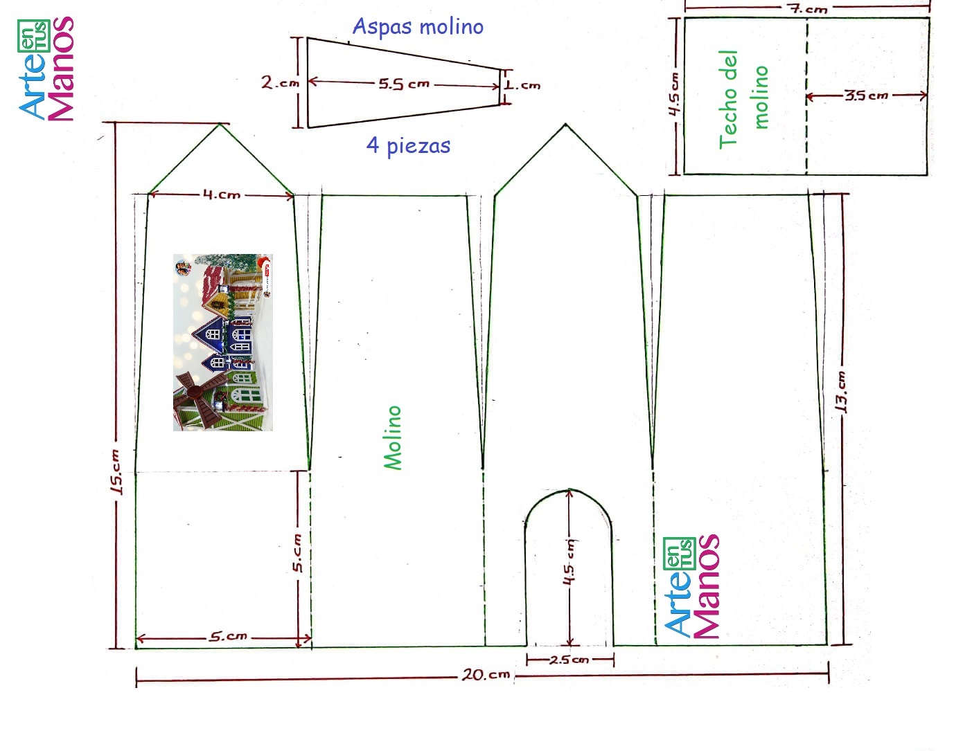 Villa Navideña con Arte en Tus Manos - Arte en Tus Manos con Lili y Sam ...
