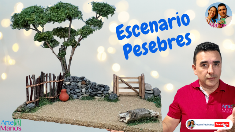 ESCENARIOS Para Belenes, Árbol, Muro, Cerca y Puerta – Fácil Con Arte en Tus Manos