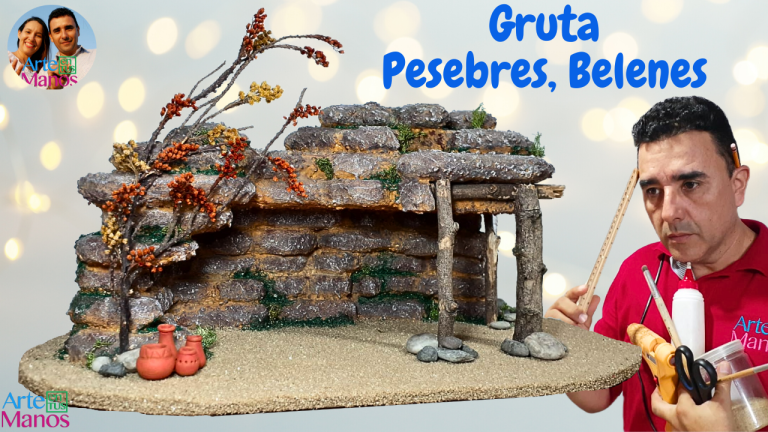 GRUTAS Para BELENES, PESEBRES y MAQUETAS, Fácil Con Arte en Tus Manos