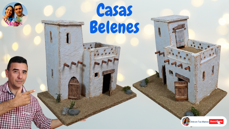 CASAS Para BELENES, PESEBRES En Cartón, Nuevos Diseños Con Arte en Tus Manos