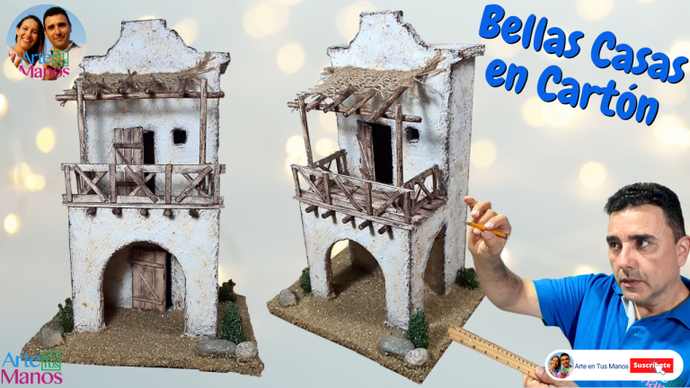 HERMOSAS CASAS Para Tu PESEBRE 2025, Fácil Con Arte en Tus Manos