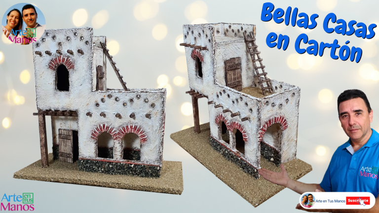 CASAS PARA BELENES de forma Fácil y Económica con Cartón, Arte en Tus Manos 2025