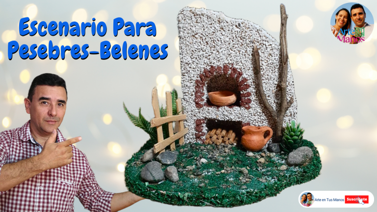 ESCENARIO PARA PESEBRES, BELENES – Vídeo en Vivo – Arte en Tus Manos