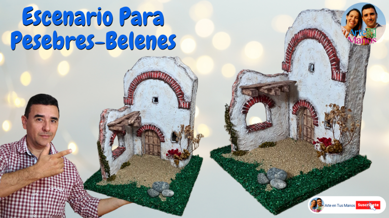 Hermosos Escenarios para PESEBRES, BELENES, En Cartón Fácil Con Arte en Tus Manos