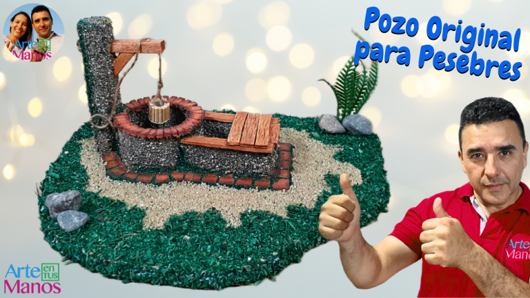 Haz Tus Propios POZOS PARA PESEBRES, BELENES en Cartón, Fácil Con Arte en Tus Manos