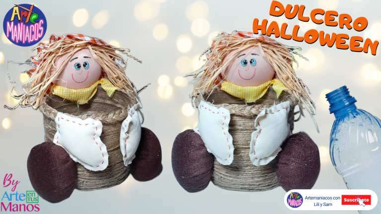 Crea Tus Propios DULCEROS PARA HALLOWEEN, Espantapájaros Fáciles Con Artemaníacos