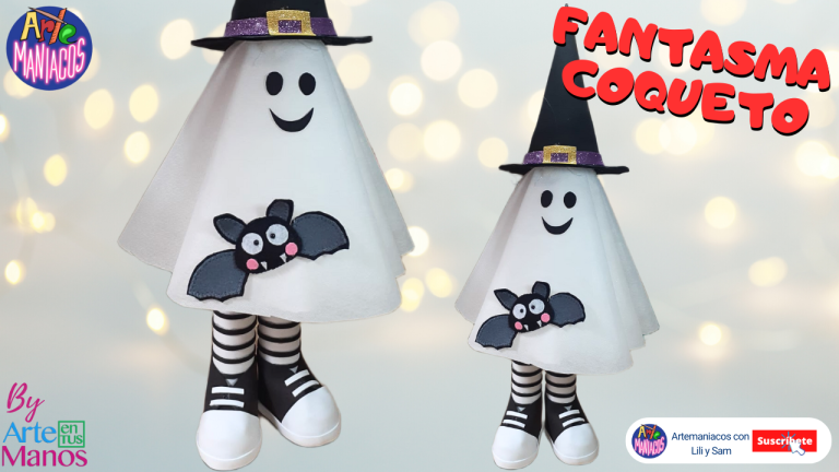 Hermosos FANTASMAS COQUETOS Para Halloween, Fácil Con Artemaníacos