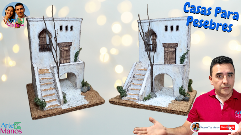CASAS Para PESEBRES, Belenes y Regala o VENDE, Tutorial Con Arte en Tus Manos