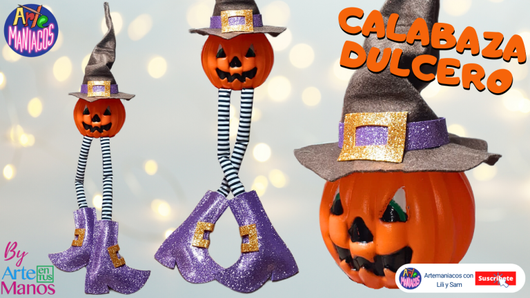 Muñecos Divertidos Para HALLOWEEN, Calabazas Brujitas, Fáciles Con Artemaníacos