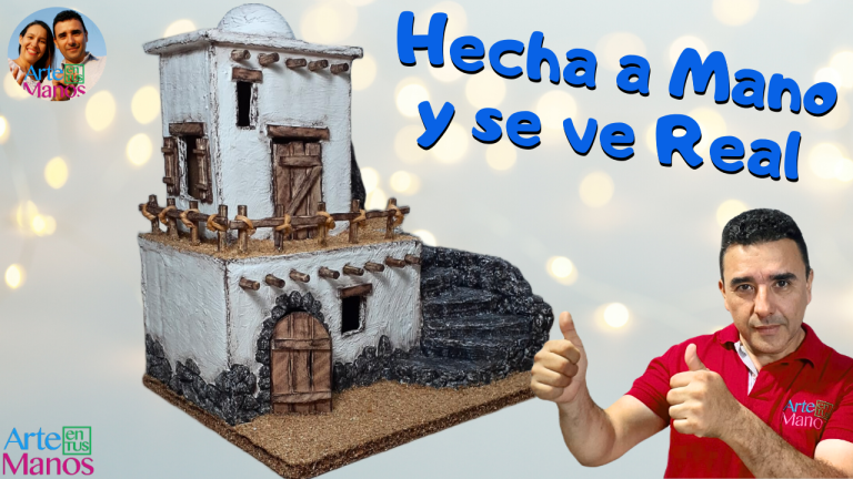 Transforma CARTÓN En Una CASA INCREIBLE Para TU PESEBRE, Tutorial Arte en Tus Manos