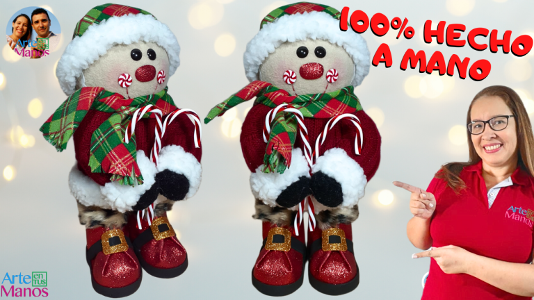 ¡IMPRESIONANTE Galleta de Jengibre Navideña! Hecha 100% a Mano, con Material Reciclado