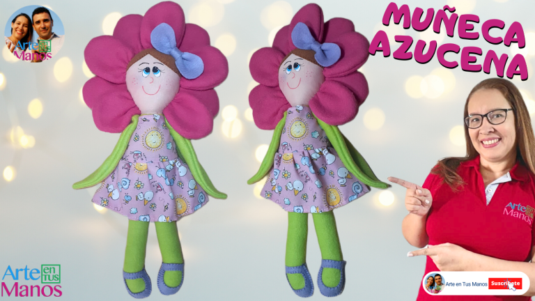 MUÑECAS DE TRAPO DIVERTIDAS, Paso a paso Con Arte en Tus Manos AZÚCENA