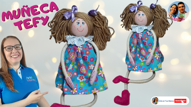 TEFY, MUÑECA CON RETAZOS, Fácil Con Arte en Tus Manos