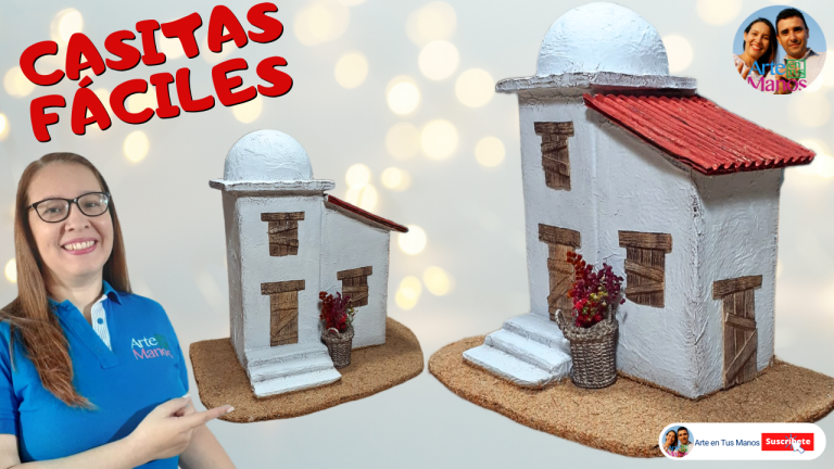CASITAS FÁCILES Para el PESEBRE, BELENES, Con Arte en Tus Manos