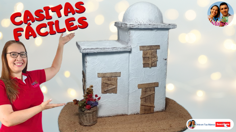 CASITAS PARA PESEBRES, Fáciles y Económicas Con Arte en Tus Manos