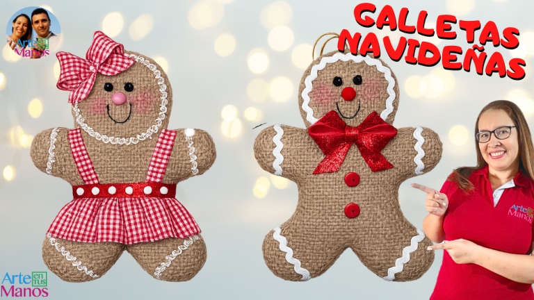 Divertidas Galletas de Jengibre Navideñas Paso a Paso Arte en Tus Manos