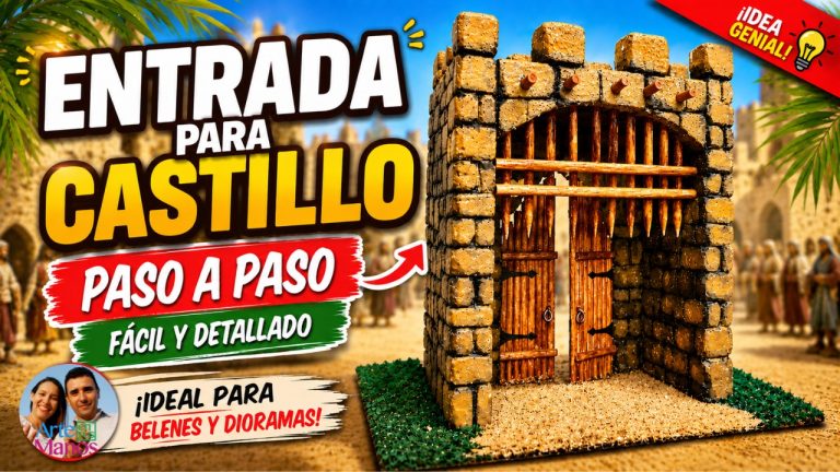 Entrada para Castillo en tu Pesebre | Aprende a Hacerla Fácil y Paso a Paso