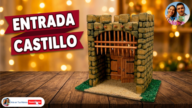 Entrada para Castillo en tu Pesebre | Aprende a Hacerla Fácil y Paso a Paso